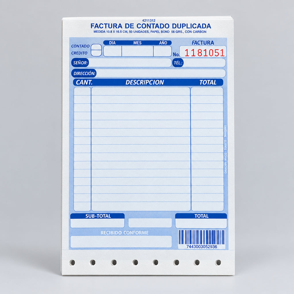 Facturero duplicado