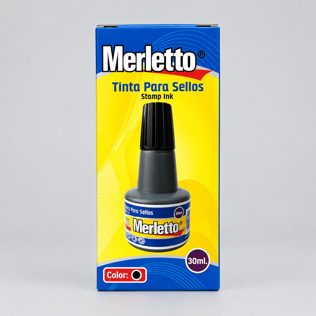 Tinta sellos negra
